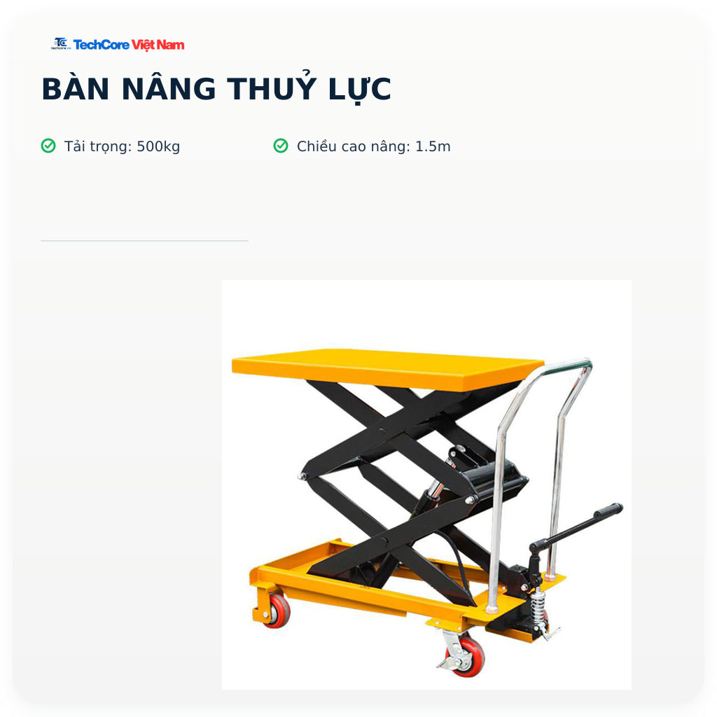 Bàn nâng thuỷ lực – 500kg x 1.5m – ảnh chính