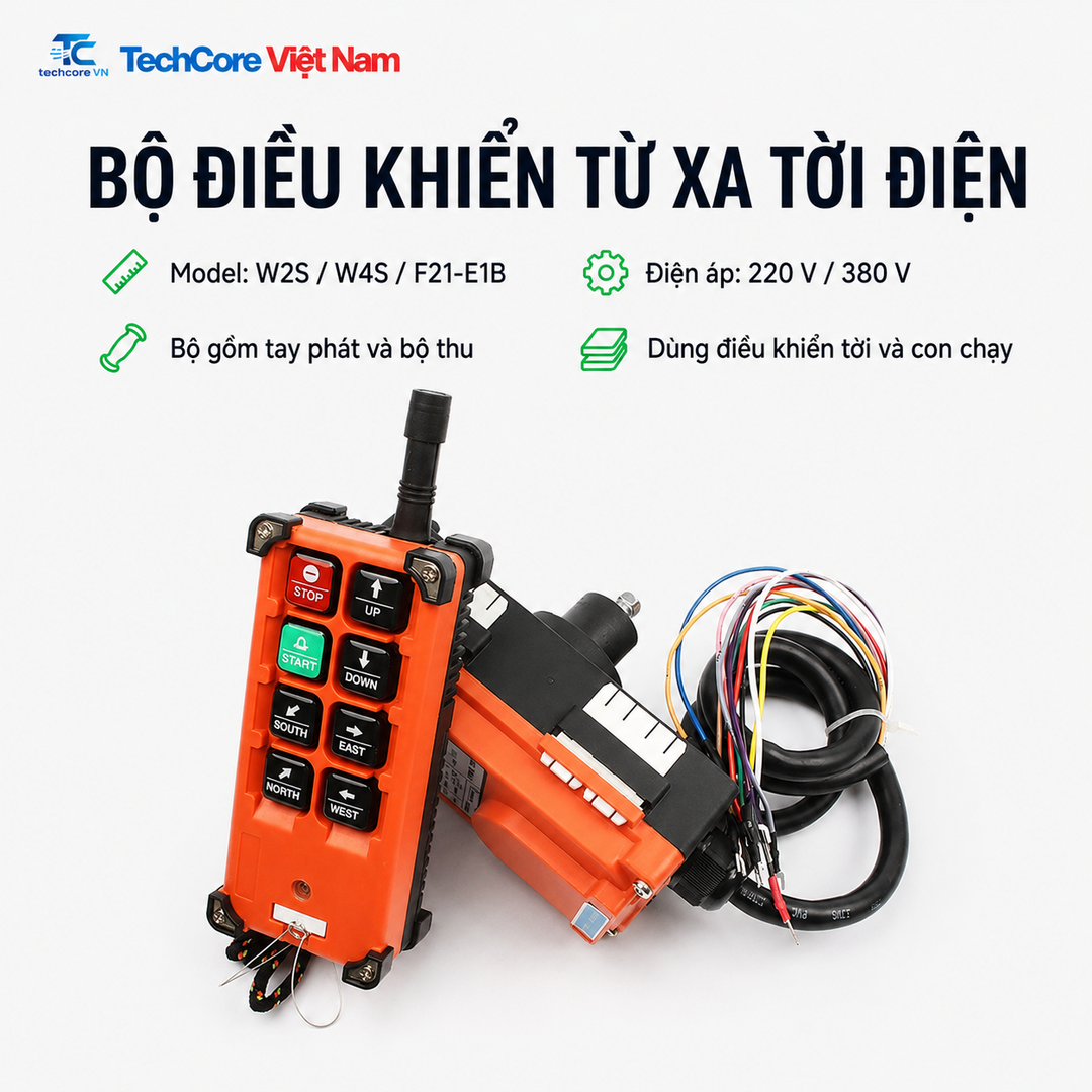 Bộ điều khiển từ xa tời điện 220V 380V - TechCore Việt Nam