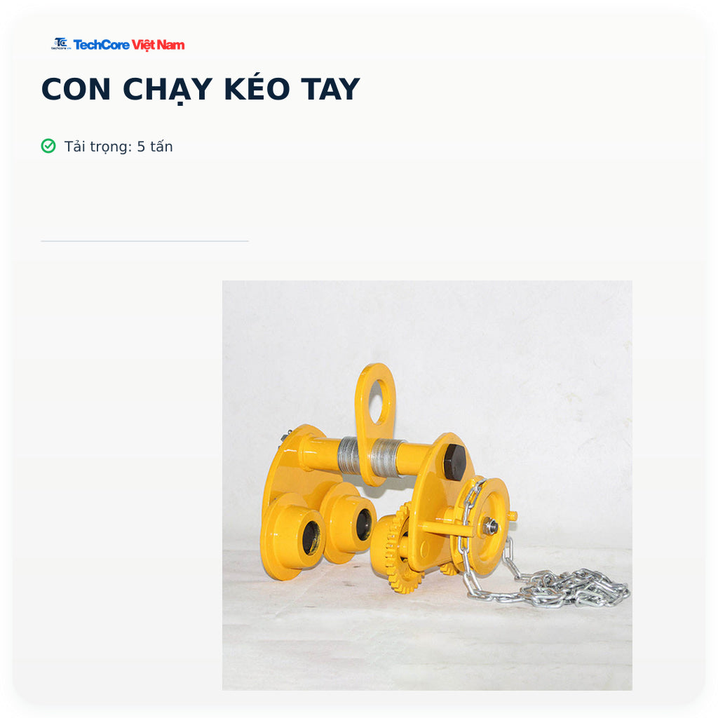 Con chạy kéo tay – 5 tấn – ảnh chính