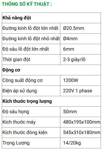 Máy đột lỗ thủy lực cầm tay