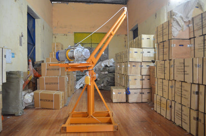 Khung cẩu xoay 360 độ, Tải trọng 500kg, 1 Tấn gắn các loại máy tời xây dựng (chưa kèm tời)