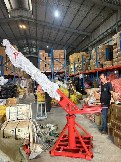 Khung cẩu xoay 360 độ, Tải trọng 500kg, 1 Tấn gắn các loại máy tời xây dựng (chưa kèm tời)