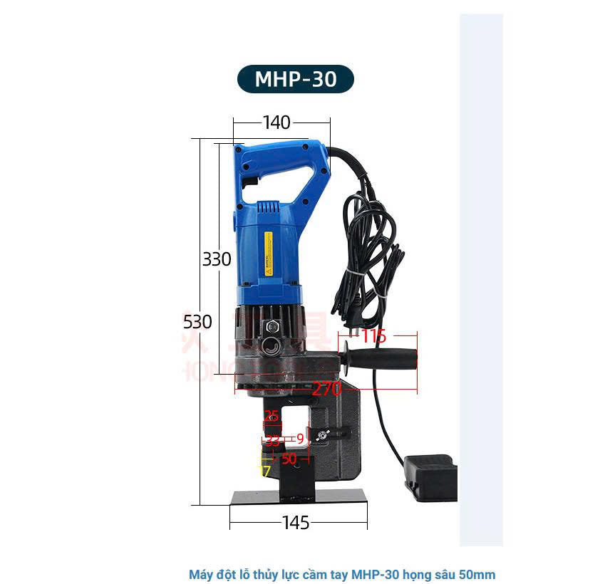 Máy đột lỗ thủy lực cầm tay