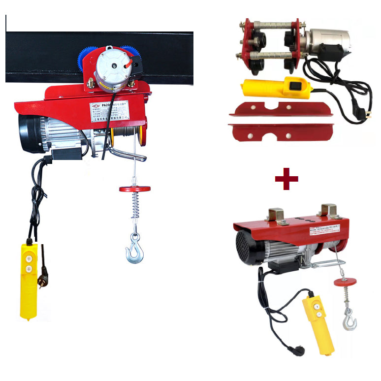 Combo Tời + con chạy trên ray thép I