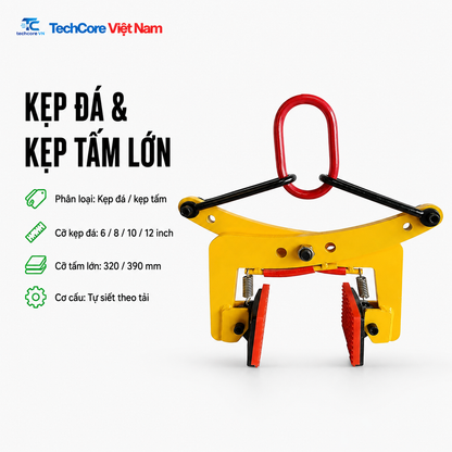 Kẹp đá và kẹp tấm lớn 320 390 mm - TechCore Việt Nam