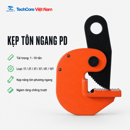 Kẹp tôn ngang PD 1 tấn đến 10 tấn - TechCore Việt Nam