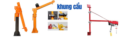 Khung Cẩu Xoay 360° Gắn Xe Tải – Khung Cẩu+Tời 4500LB + khiển xa – ảnh 10