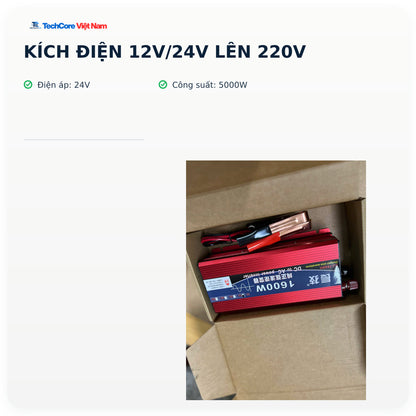 Kích Điện 12V/24V Lên 220V – 24V - 5000W – ảnh chính