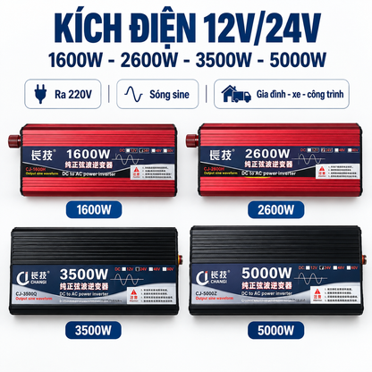 Kích Điện 12V/24V Lên 220V – 24V - 5000W – ảnh 2