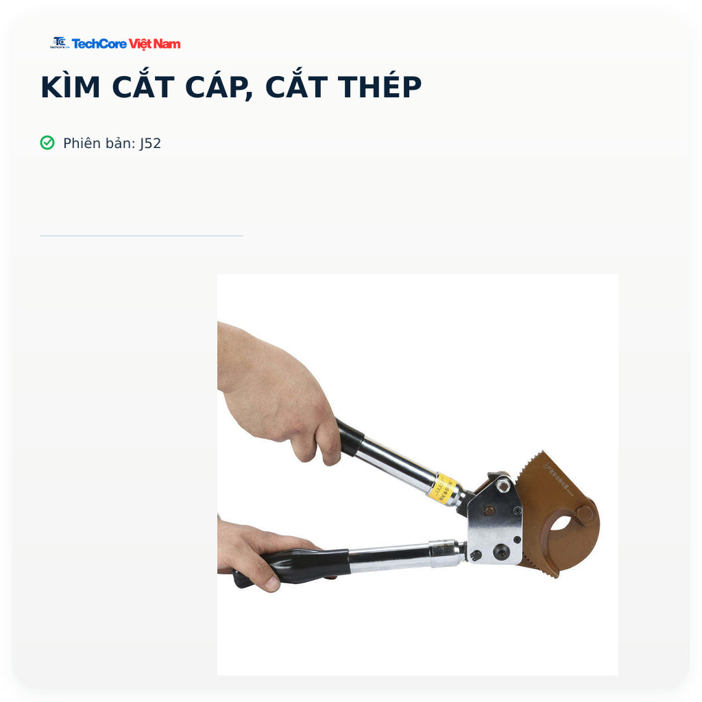 Kìm cắt cáp, cắt thép – J52 – ảnh chính