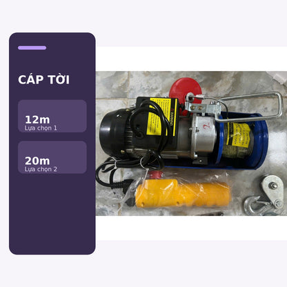 Máy Tời Điện Treo 220V PA300–PA600, Móc Đơn Và Móc Đôi – ảnh 7