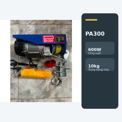 Máy Tời Điện Treo 220V PA300–PA600, Móc Đơn Và Móc Đôi – ảnh 9