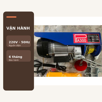 Máy Tời Điện Treo 220V PA300–PA600, Móc Đơn Và Móc Đôi – ảnh 10