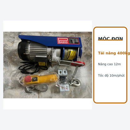 Máy Tời Treo PA800 220V Lõi Đồng, Cáp 12M Hoặc 20M – ảnh 6