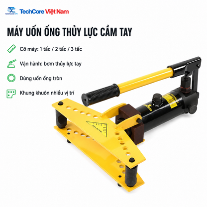 Máy uốn ống thủy lực cầm tay 1 tấc đến 3 tấc - TechCore Việt Nam