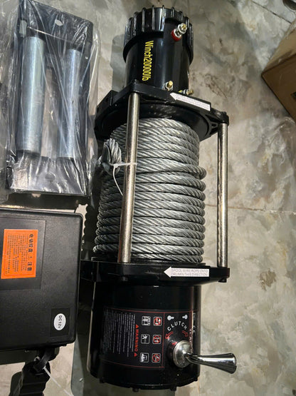 Tời Điện Ắc Quy 12V/24V Đầy Đủ – 12V 4500LBS + khiển xa – ảnh 12