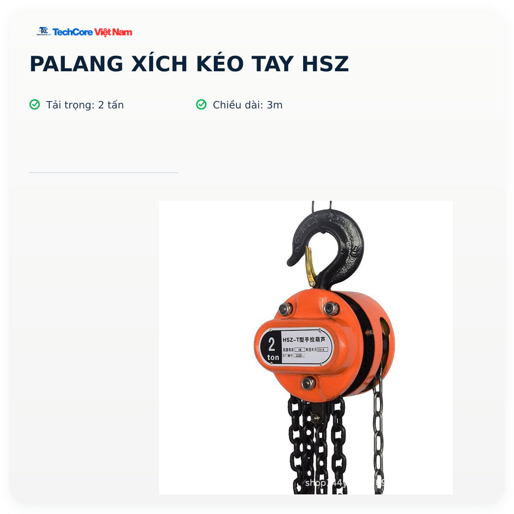 Palang xích kéo tay HSZ – 2 tấn – 3m – ảnh chính