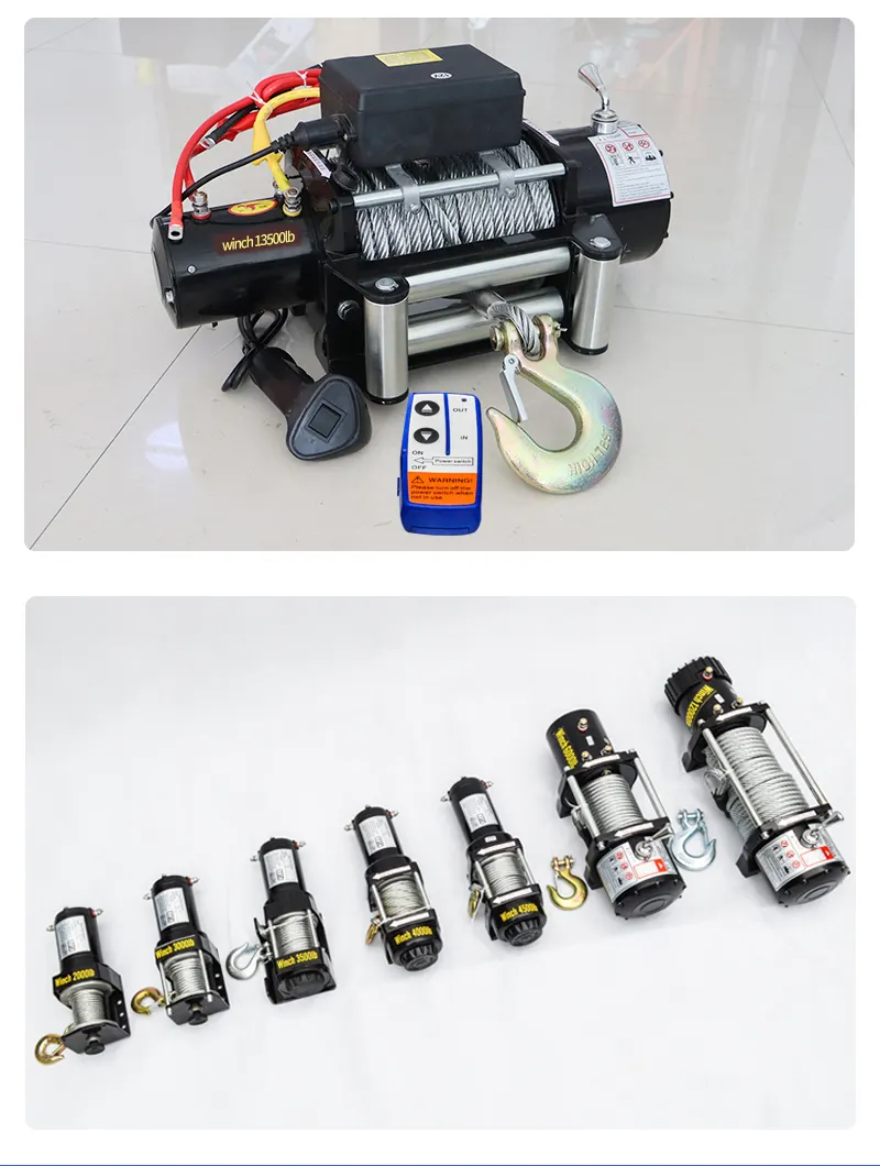 Tời điện 12v, 24v 12000lbs