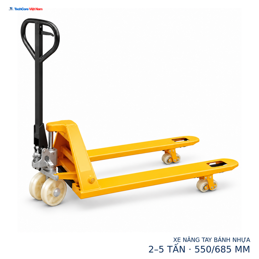 Xe Nâng Tay Thấp Bánh Nhựa 2T–5T, Càng 550/685mm - ảnh chính 1500 × 1500