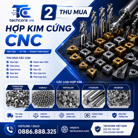 Thu Mua Hợp Kim Cứng CNC Giá Cao | Dao Hợp Kim, Mảnh Dao CNC, Insert