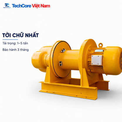 Tời chữ nhất tải trọng 1 đến 5 tấn TechCore Việt Nam