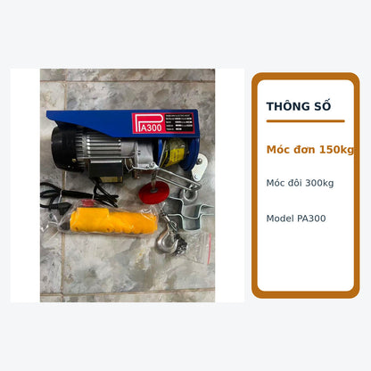 Tời Điện Treo PA300 PA400 PA600 PA800 PA1000 220V Cho Gia Đình Và Công Trình – PA800 20M – ảnh 9