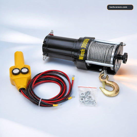 Tời Kéo 12V 3000LBS Cáp 8M – Sức Kéo Khoảng 1,36 Tấn – ảnh 2