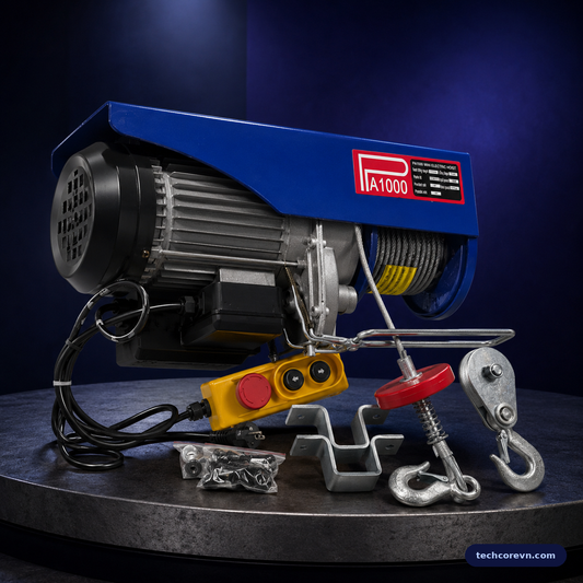 Máy Tời PA1000 220V Cáp 12M – Móc Đôi Nâng Tối Đa 1.000Kg – ảnh 2