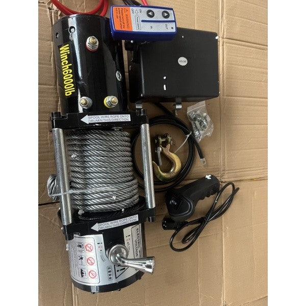 Tời điện 12V _tời kéo xe 6000Lbs (2600kg)