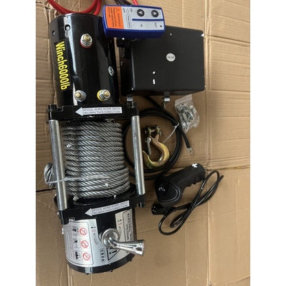 Tời điện 12V _tời kéo xe 6000Lbs (2600kg)