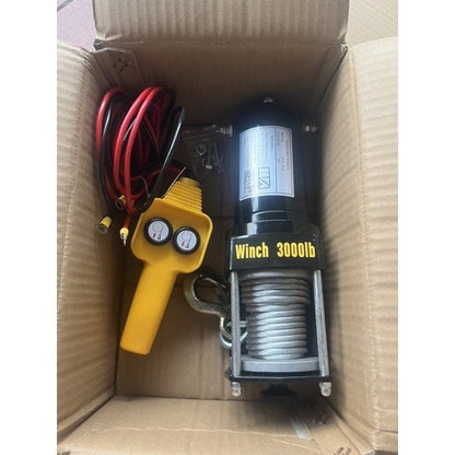 Tời điện 12v ắc quy 3000IBS(lực kéo 1360kg, lực nâng dưới 100kg)