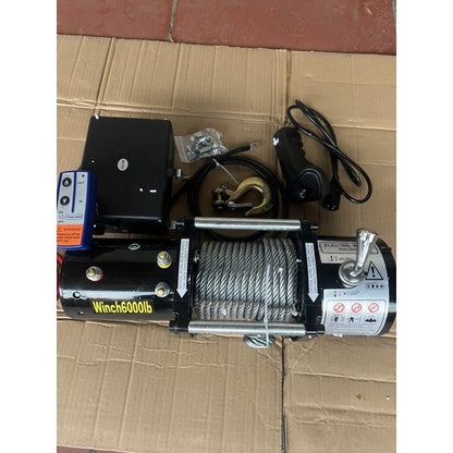 Tời điện 12V _tời kéo xe 6000Lbs (2600kg)
