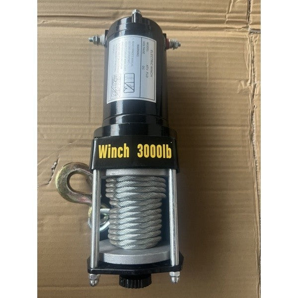 Tời điện 12v ắc quy 3000IBS(lực kéo 1360kg, lực nâng dưới 100kg)