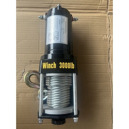 Tời điện 12v ắc quy 3000IBS(lực kéo 1360kg, lực nâng dưới 100kg)
