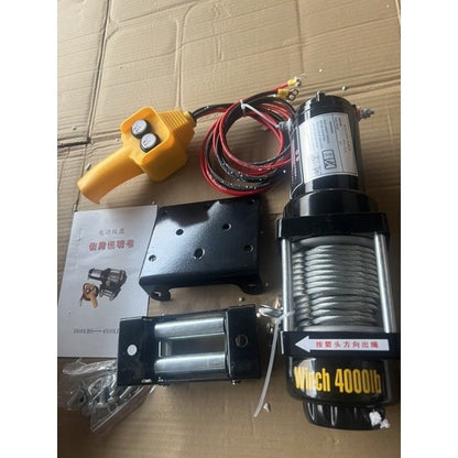 điện 12vTời  ắc quy 4000LBS(lực kéo 1814kg, lực nâng 200kg)