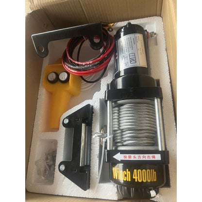 điện 12vTời  ắc quy 4000LBS(lực kéo 1814kg, lực nâng 200kg)