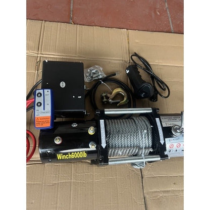 Tời điện 12V _tời kéo xe 6000Lbs (2600kg)