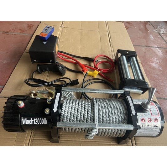 Tời Điện Cứu Hộ 12V/24V 6000–20000LBS, Kéo Xe Địa Hình - Techcore Việt Nam