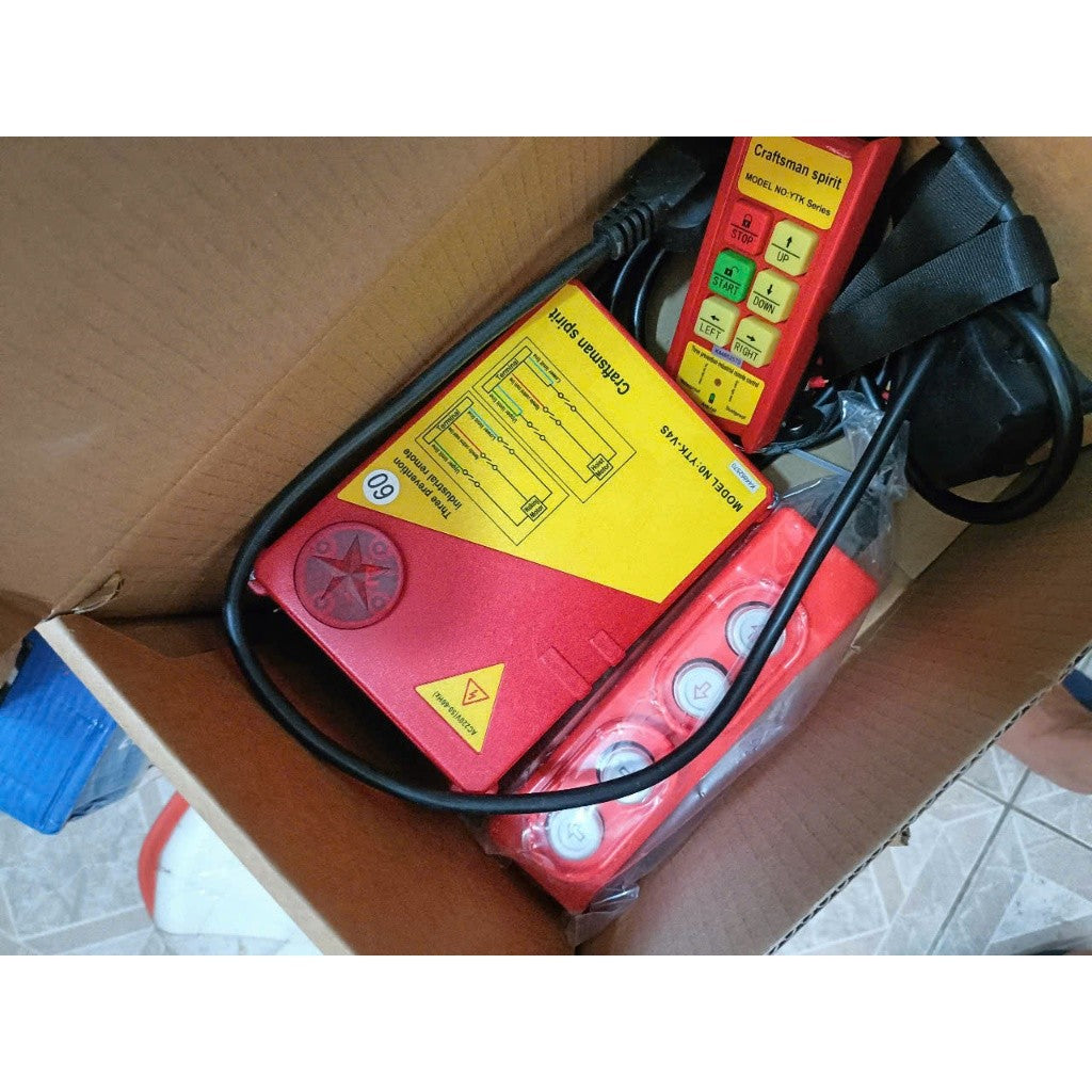 Bộ Điều Khiển Từ Xa 220V Cho Máy Tời Điện + Rùa Điện 4 Hướng Lên Xuống Trái Phải – ảnh 5