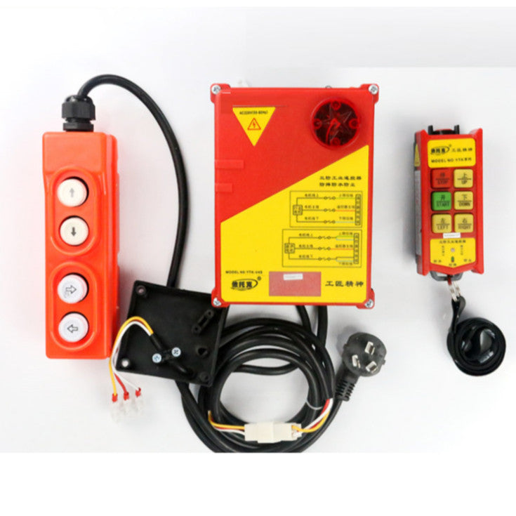 Bộ Điều Khiển Từ Xa 220V Cho Máy Tời Điện + Rùa Điện 4 Hướng Lên Xuống Trái Phải – ảnh 1