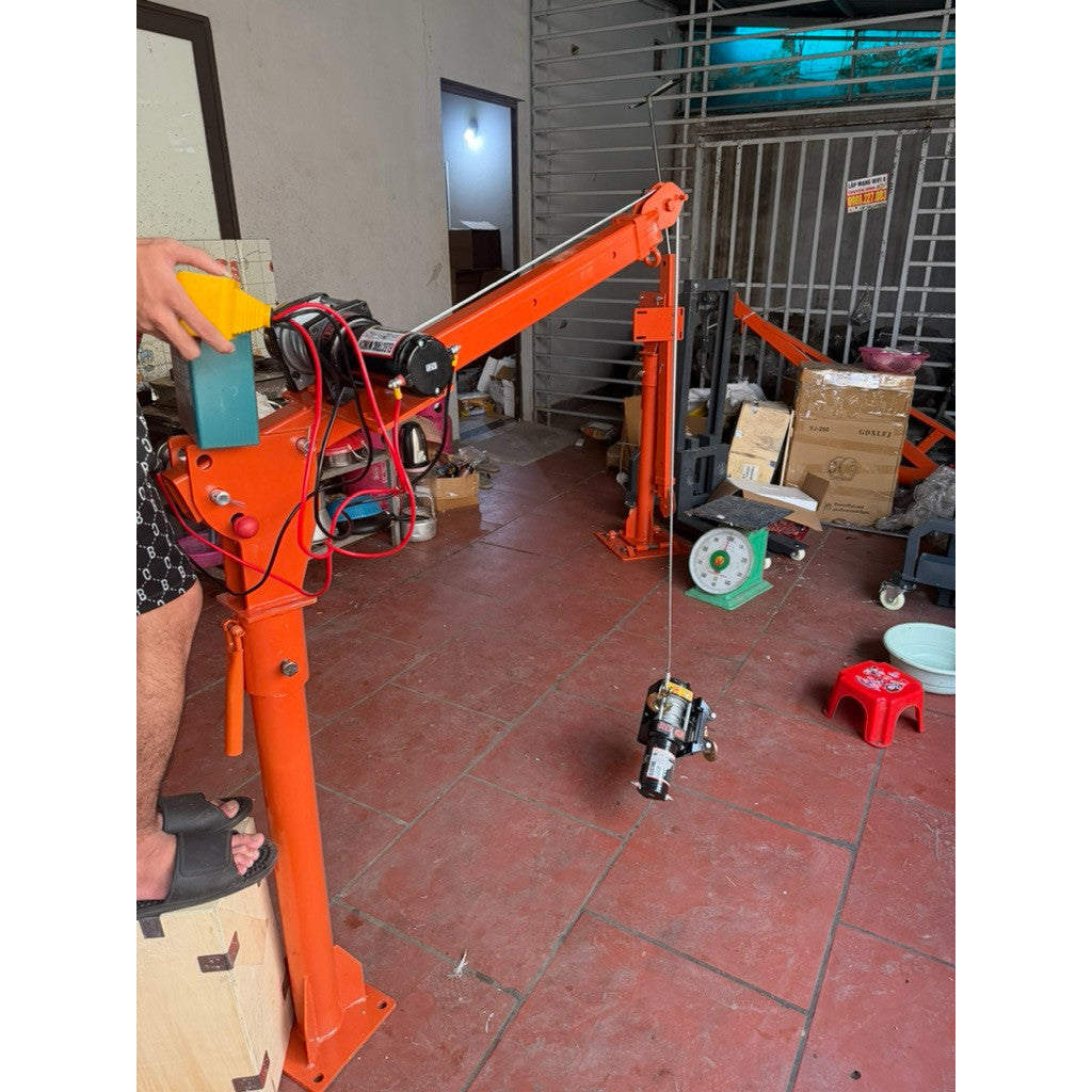 Khung Cẩu Xoay 360 Độ Gắn Ô Tô 500Kg, Dùng Kèm Máy Tời - Techcore Việt Nam