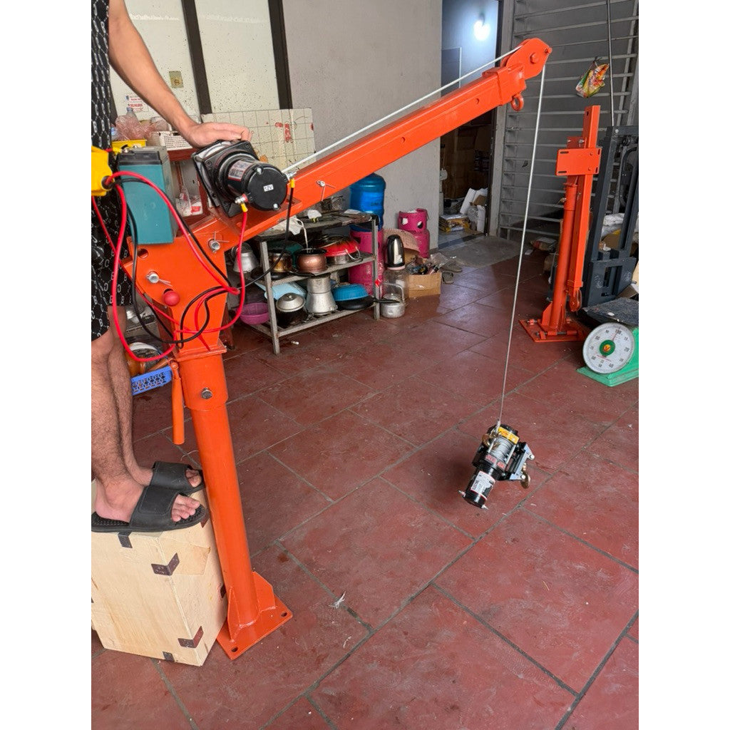 Khung Cẩu Xoay 360 Độ Gắn Ô Tô 500Kg, Dùng Kèm Máy Tời - Techcore Việt Nam