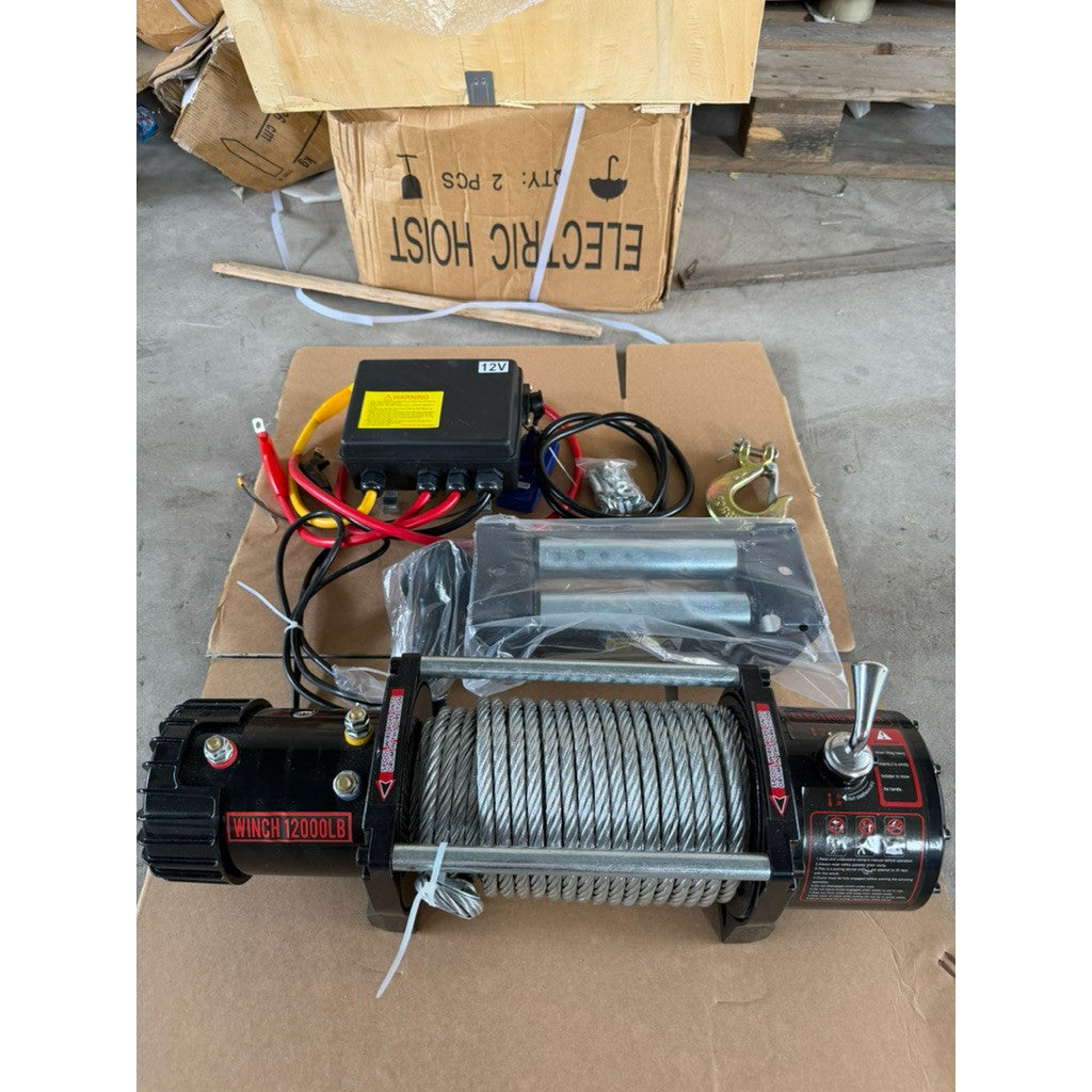 Tời Điện Ắc Quy 12V/24V 12000LBS Có Điều Khiển Từ Xa - Techcore Việt Nam