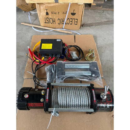 Tời Điện Ắc Quy 12V/24V 12000LBS Có Điều Khiển Từ Xa - Techcore Việt Nam
