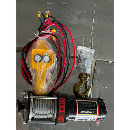 Máy Tời Điện Ắc Quy 12V 3000LBS, Tời Ô Tô Kéo Tải 1300Kg Bền Bỉ
