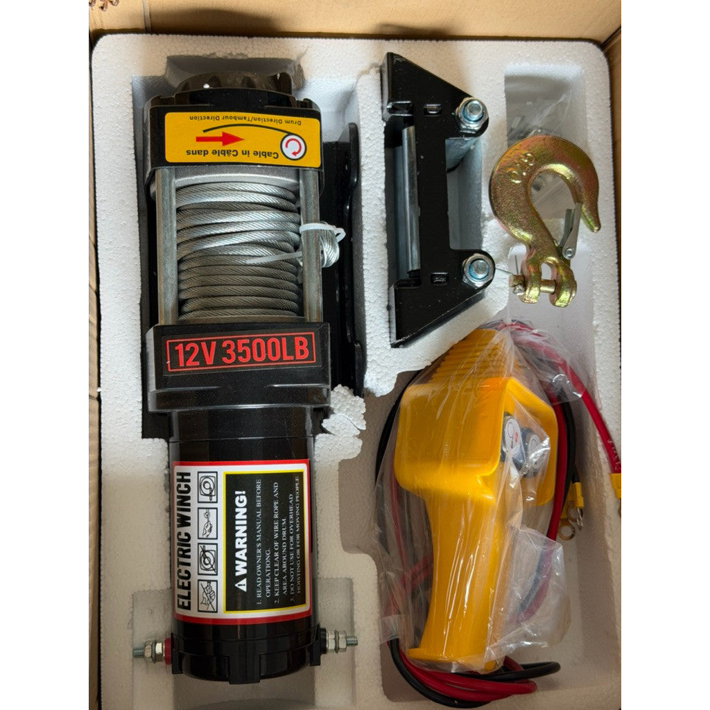 Tời Điện 12v Ác Quy 3500lbs Trọng Tải 1600kg Kéo Xe Kéo Hàng
