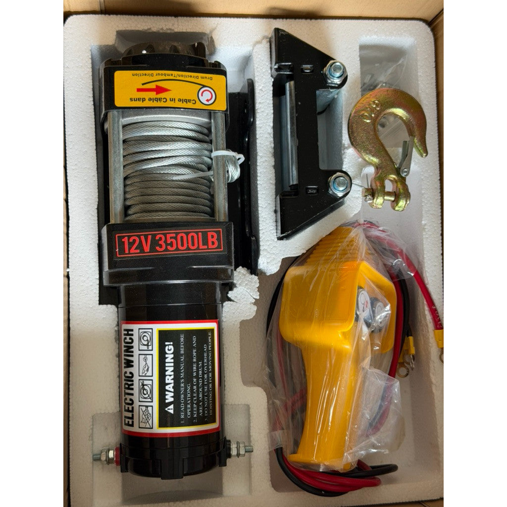 Tời Điện 12v Ác Quy 3500lbs Trọng Tải 1600kg Kéo Xe Kéo Hàng