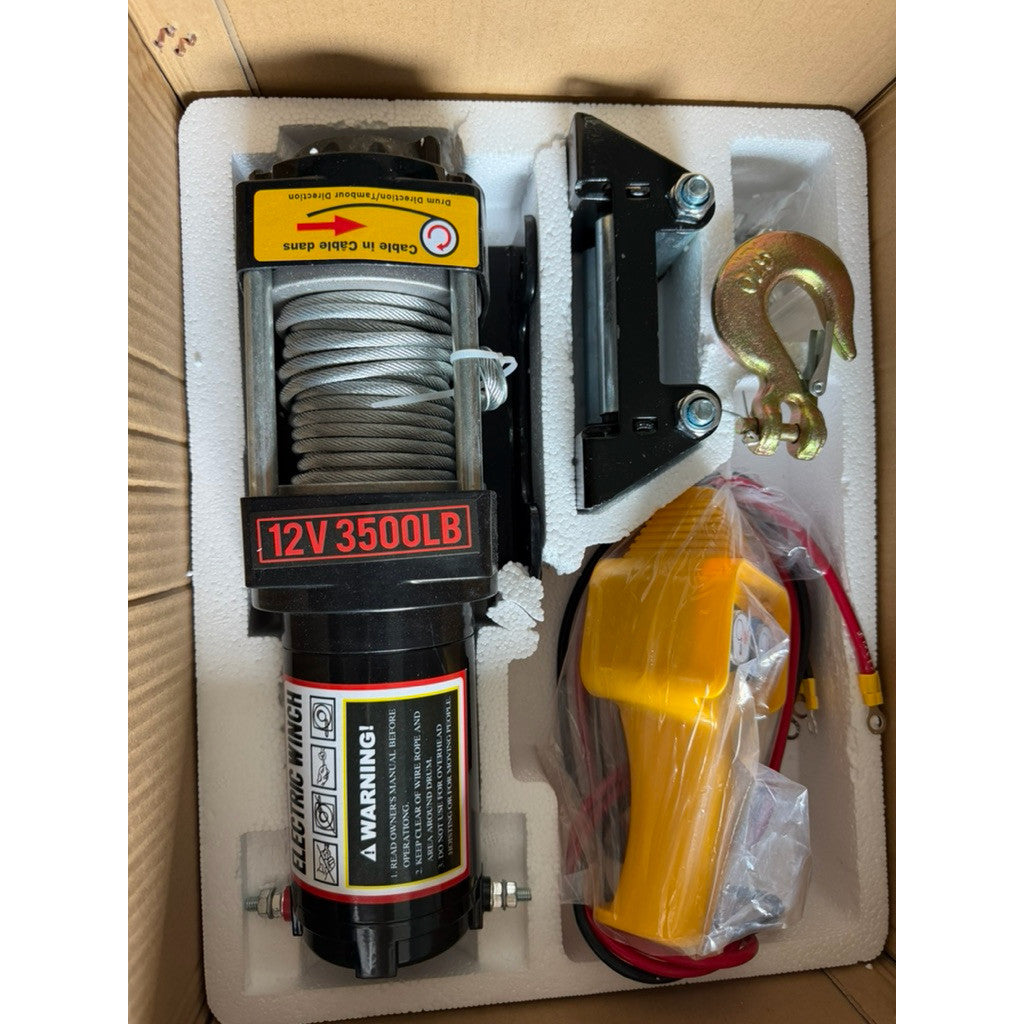 Tời Điện 12v Ác Quy 3500lbs Trọng Tải 1600kg Kéo Xe Kéo Hàng