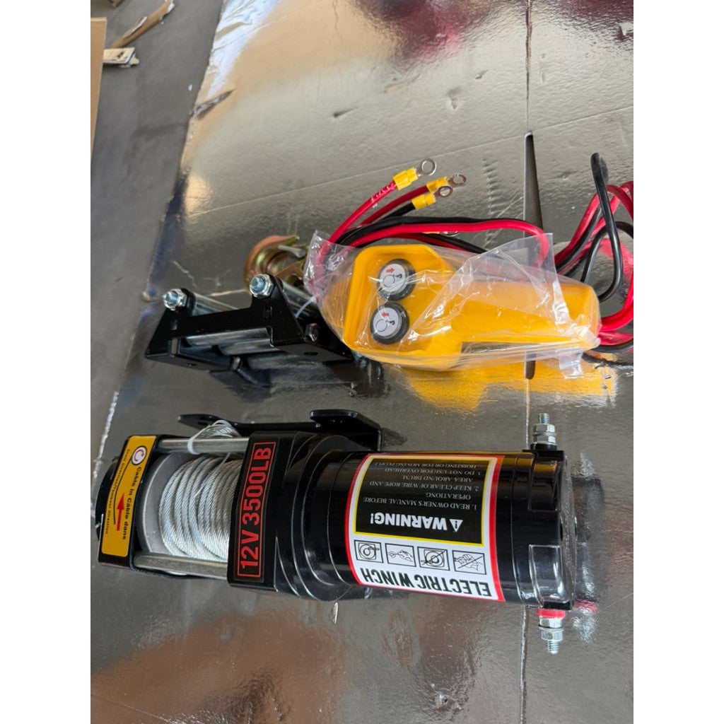 Tời Điện 12v Ác Quy 3500lbs Trọng Tải 1600kg Kéo Xe Kéo Hàng