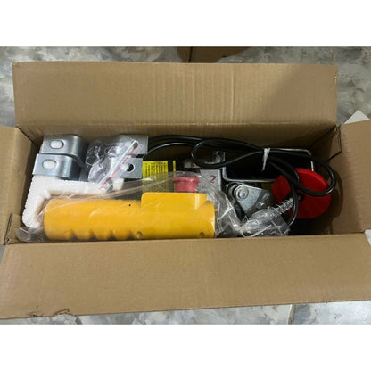 Máy Tời Treo Điện PA800 Lõi Đồng 220V, Cáp Dài 12M 20M, Móc Đơn 400Kg, Móc Đôi 800Kg